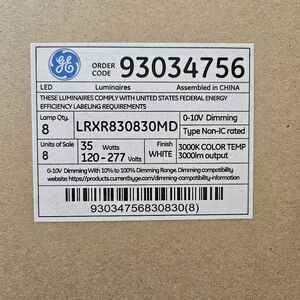 GE LED Luminaire - White